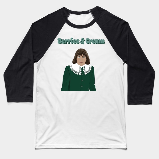 Berries and Cream Baseball T-Shirt by Toxic Self Care